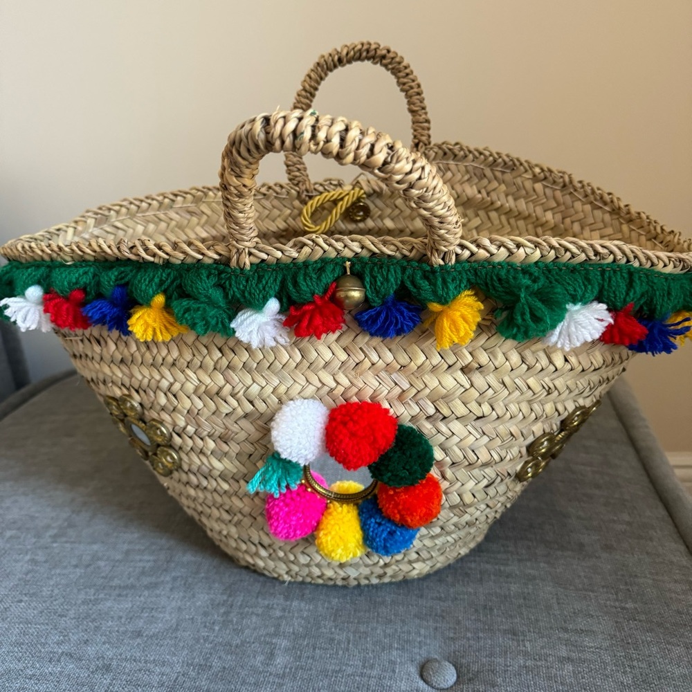 Large Straw beach bag bought from Matchesfashion